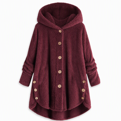 🌸Hot Sale🧥 Women's Plus Size Fleece Hooded Coat – M-4XL & Six Colors | Comfortable & Long-Lasting, Easy to Style ✨