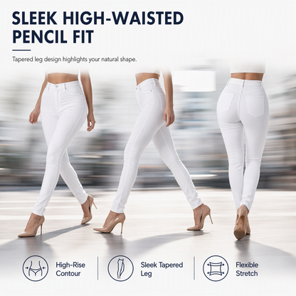 💖Black Friday Mega Deal – 50% off!💖Women's High Waisted Slim Fit Pencil Pants
