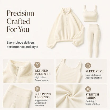Women's Cozy 3-Piece Athletic Set