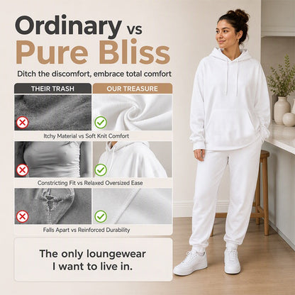 ⏰ Seasonal changeover sale: 50% off – quality at half the price! ✨Women's Cozy Hoodie & Jogger Pants 2-Piece Set
