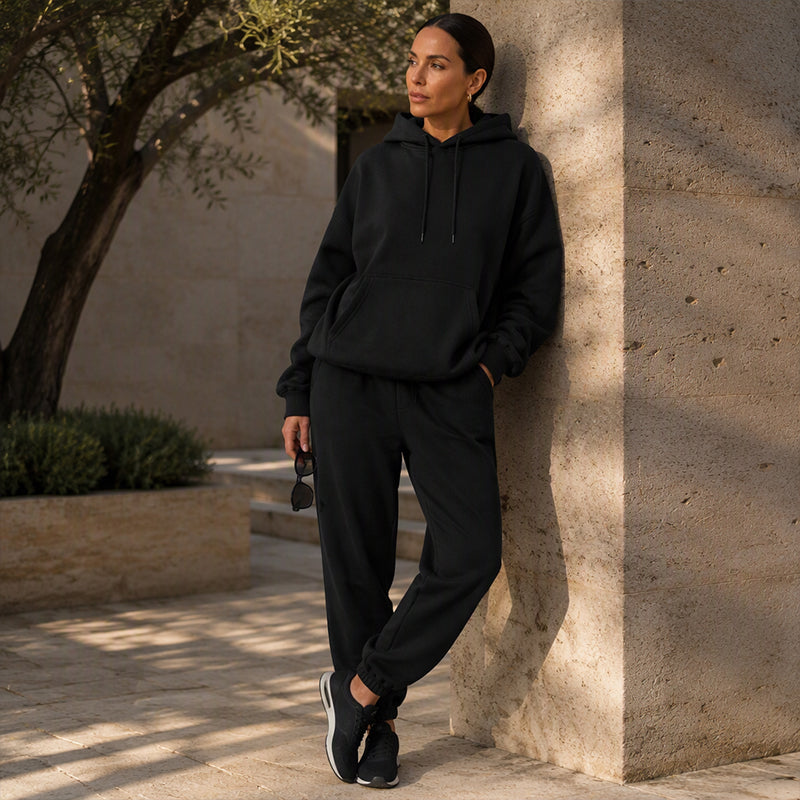 ⏰ Seasonal changeover sale: 50% off – quality at half the price! ✨Women's Cozy Hoodie & Jogger Pants 2-Piece Set