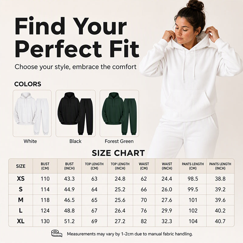 ⏰ Seasonal changeover sale: 50% off – quality at half the price! ✨Women's Cozy Hoodie & Jogger Pants 2-Piece Set
