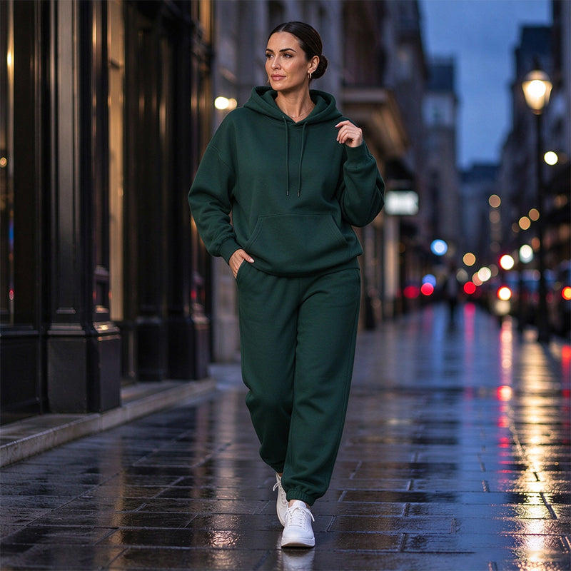 ⏰ Seasonal changeover sale: 50% off – quality at half the price! ✨Women's Cozy Hoodie & Jogger Pants 2-Piece Set