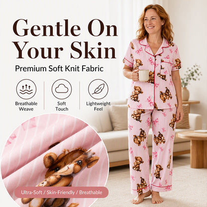 ⏰ Last Day of the Sale – 50% OFF ✨Women's Highland Cow Print 3-Piece Pajama Set