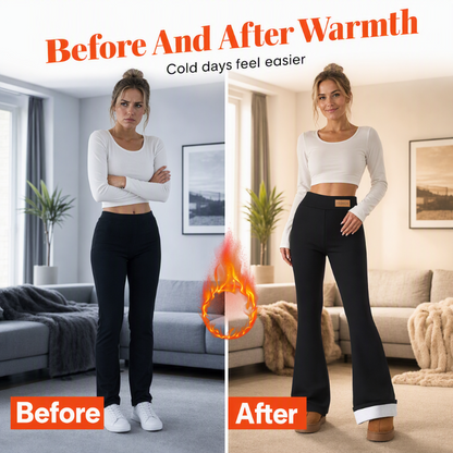 ⏰ Last Day of the Sale – 50% OFF ✨Women's Plush-Lined Flare Leggings
