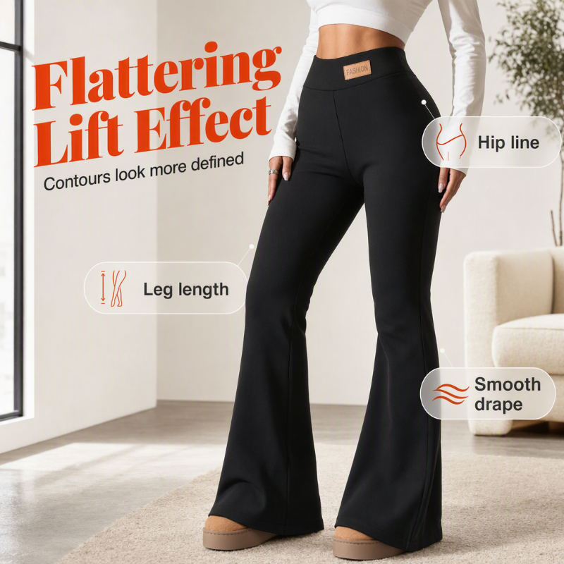 ⏰ Last Day of the Sale – 50% OFF ✨Women's Plush-Lined Flare Leggings