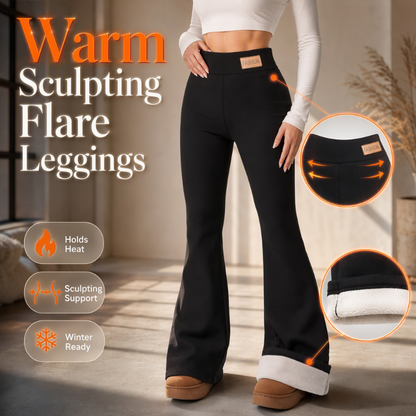 ⏰ Last Day of the Sale – 50% OFF ✨Women's Plush-Lined Flare Leggings