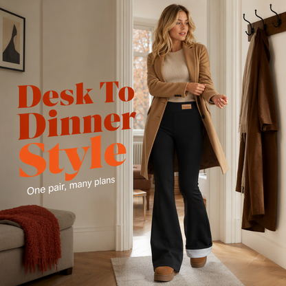 ⏰ Last Day of the Sale – 50% OFF ✨Women's Plush-Lined Flare Leggings