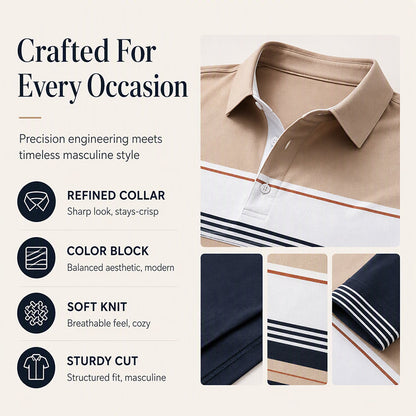 Men's Classic Color-Block Striped Top💋Enjoy a 30-day hassle-free return policy!✅️