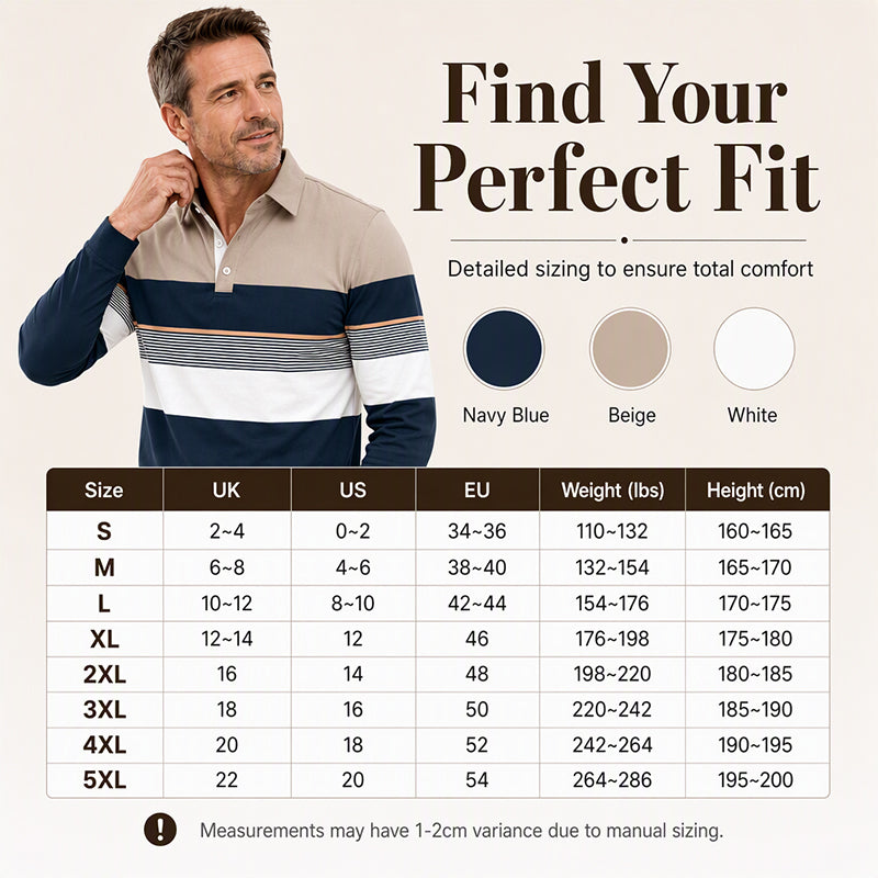 Men's Classic Color-Block Striped Top💋Enjoy a 30-day hassle-free return policy!✅️