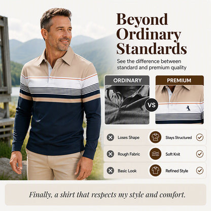 Men's Classic Color-Block Striped Top💋Enjoy a 30-day hassle-free return policy!✅️