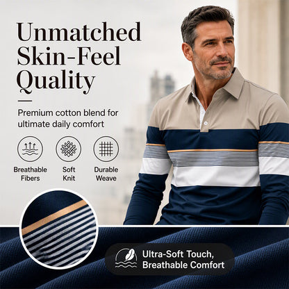 Men's Classic Color-Block Striped Top💋Enjoy a 30-day hassle-free return policy!✅️
