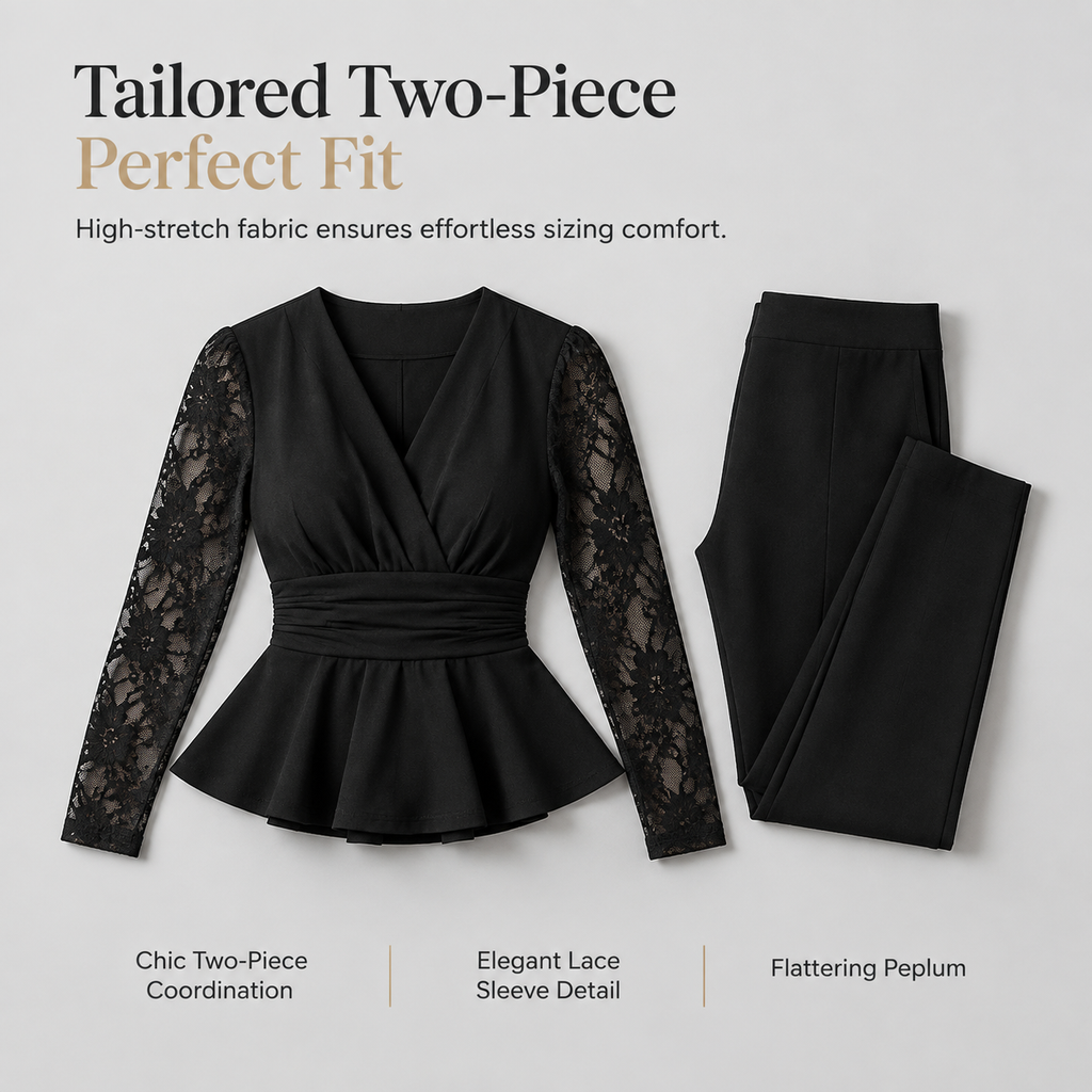 ⏰ Last Day of the Sale – 50% OFF ✨Women's Chic Two-Piece Pants Set
