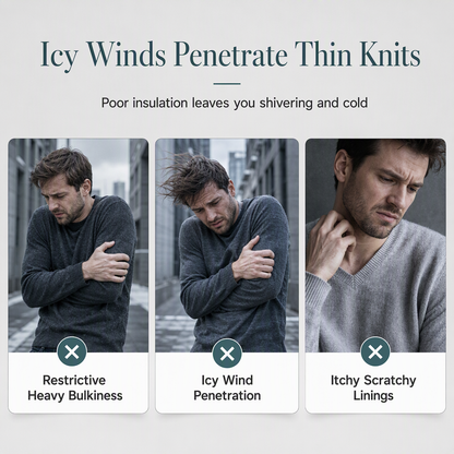 ✨Limited stock available, don’t miss out!🎉Men’s winter checked knitted cardigan with hood and fleece lining