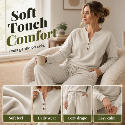 ⏰ Seasonal changeover sale: 50% off – quality at half the price! ✨Women's Effortless Top & Wide-leg Pants Set
