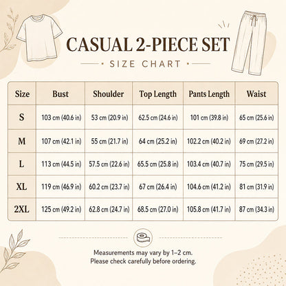 ⏰ Seasonal changeover sale: 50% off – quality at half the price! ✨Women's Effortless Top & Wide-leg Pants Set