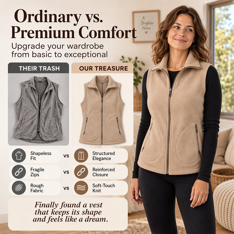 ⏰ Seasonal changeover sale: 50% off – quality at half the price! ✨Women's Winter Thermal Stand Collar Vest