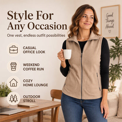 ⏰ Seasonal changeover sale: 50% off – quality at half the price! ✨Women's Winter Thermal Stand Collar Vest