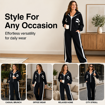 ⏰ Seasonal changeover sale: 50% off – quality at half the price! ✨Women's Stripe Sporty 2-Piece Set
