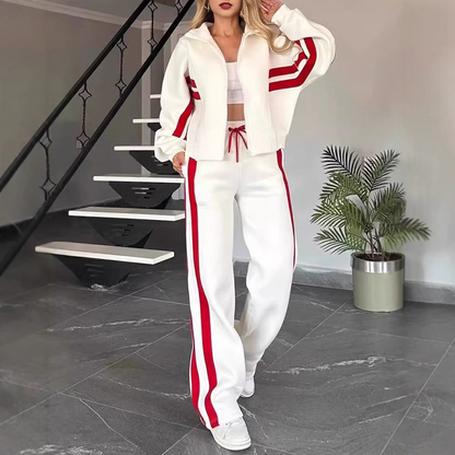 ⏰ Seasonal changeover sale: 50% off – quality at half the price! ✨Women's Stripe Sporty 2-Piece Set