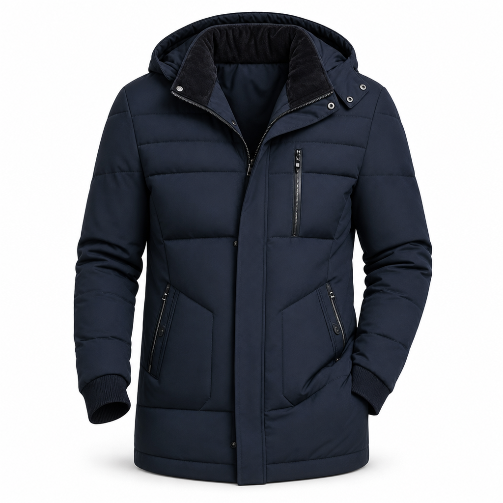 ⏰ Seasonal changeover sale: 50% off – quality at half the price! ✨Men's Winter Fleece Lined Coat with Detachable Hood