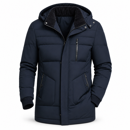 ⏰ Seasonal changeover sale: 50% off – quality at half the price! ✨Men's Winter Fleece Lined Coat with Detachable Hood
