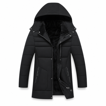 ❄️ Men's Mid-Length Winter Padded Thickened Business Casual Cotton Coat for Middle-Aged Men