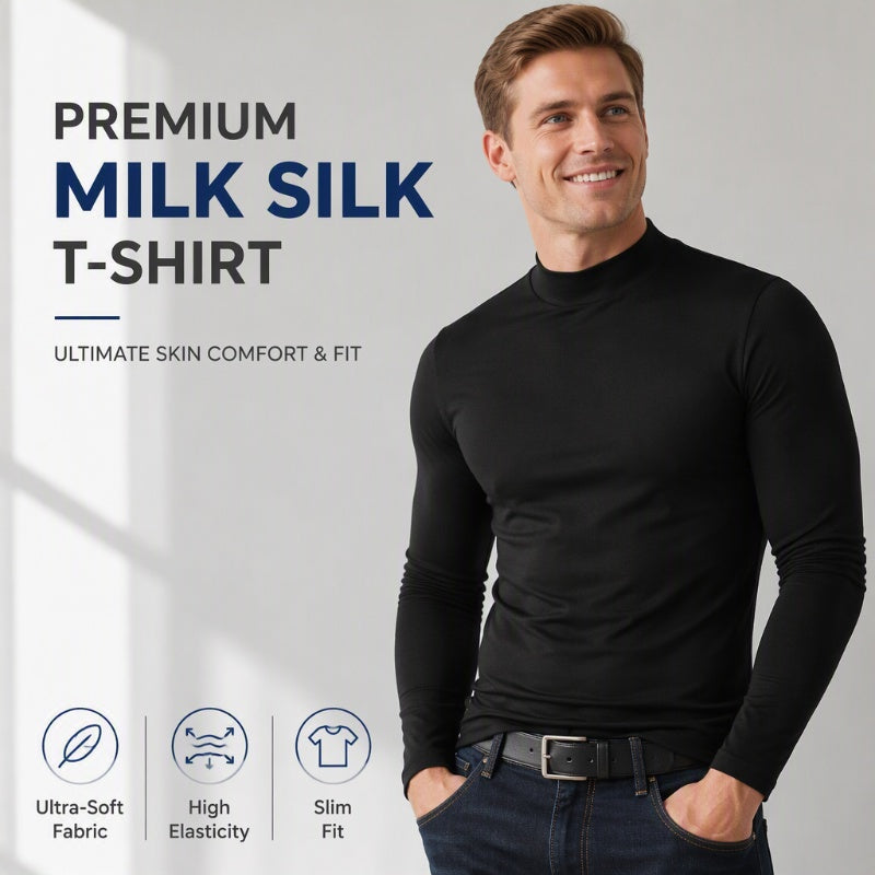 🎉The Lowest Price But The Best Quality!🔥Men's Slim Fit Mock Turtleneck Top