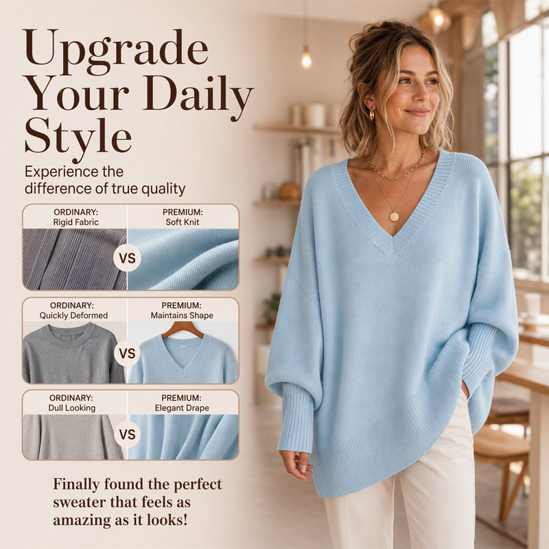 ⏰ Seasonal changeover sale: 50% off – quality at half the price! ✨Women's Mid Length Knit Sweater