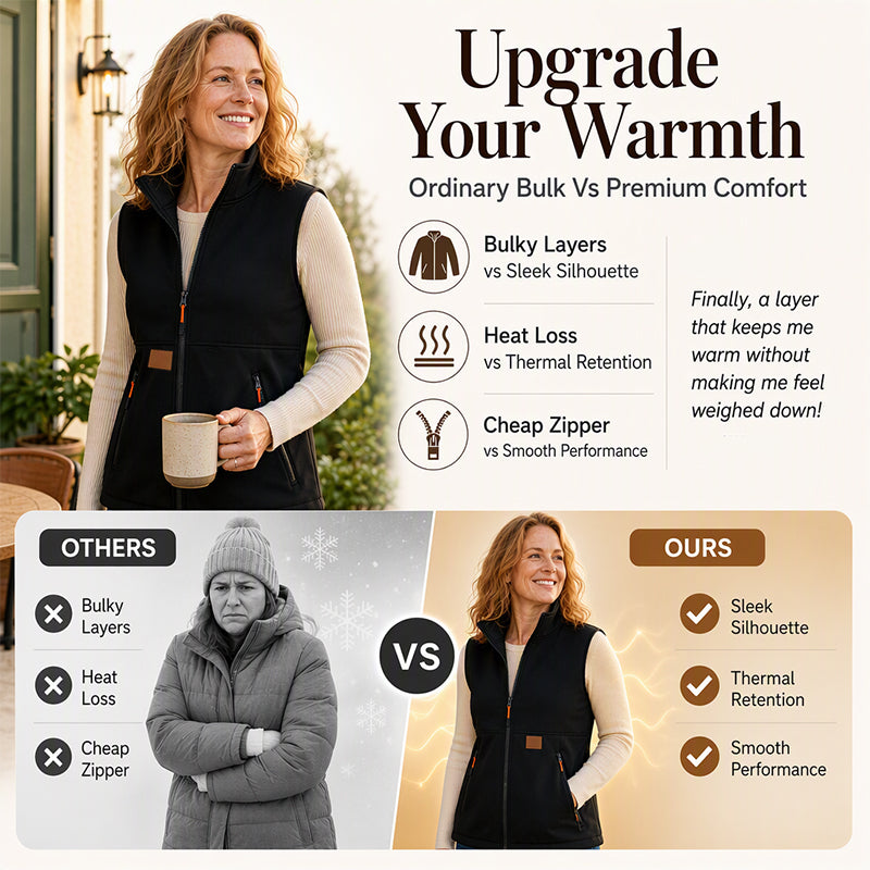 ⏰ Seasonal changeover sale: 50% off – quality at half the price! ✨Women's Winter Thermal Stand Collar Vest