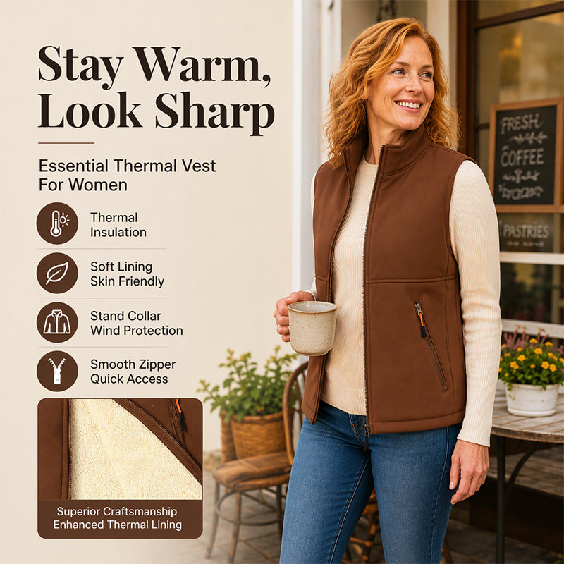 ⏰ Seasonal changeover sale: 50% off – quality at half the price! ✨Women's Winter Thermal Stand Collar Vest