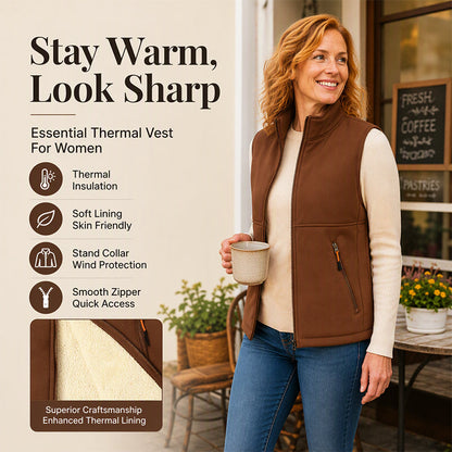 ⏰ Seasonal changeover sale: 50% off – quality at half the price! ✨Women's Winter Thermal Stand Collar Vest