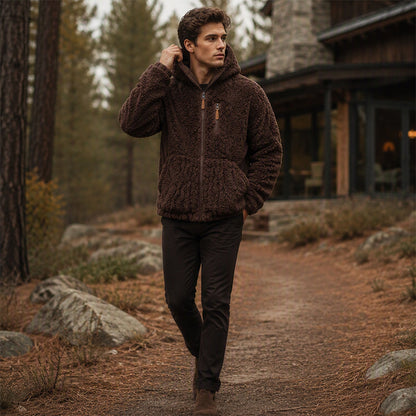 ⏰ Seasonal changeover sale: 50% off – quality at half the price! ✨Men's Hooded Fleece Zipper Jacket
