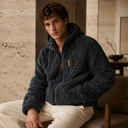 ⏰ Seasonal changeover sale: 50% off – quality at half the price! ✨Men's Hooded Fleece Zipper Jacket