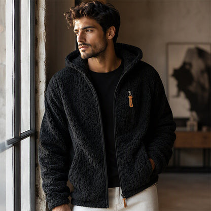 ⏰ Seasonal changeover sale: 50% off – quality at half the price! ✨Men's Hooded Fleece Zipper Jacket