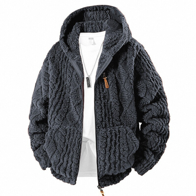 ⏰ Seasonal changeover sale: 50% off – quality at half the price! ✨Men's Hooded Fleece Zipper Jacket