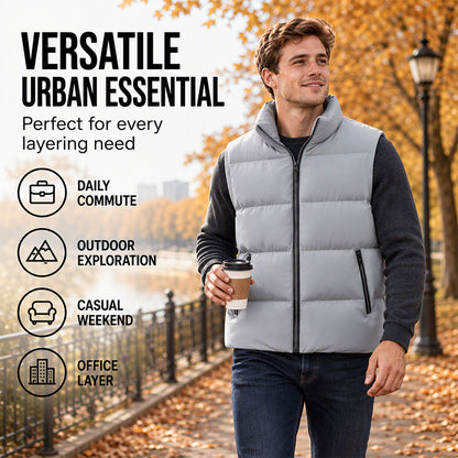 ⏰ Seasonal changeover sale: 50% off – quality at half the price! ✨Men's Classic Stand Collar Padded Vest