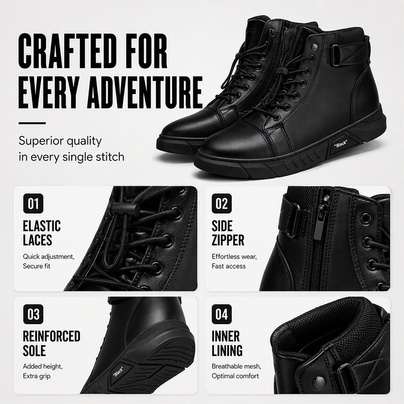 🎉The Lowest Price But The Best Quality!🔥Men's Waterproof Genuine Leather Combat Boots