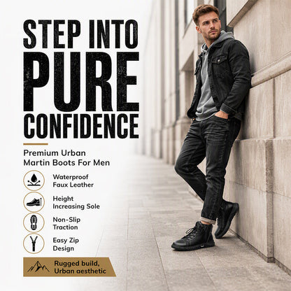 🎉The Lowest Price But The Best Quality!🔥Men's Waterproof Genuine Leather Combat Boots