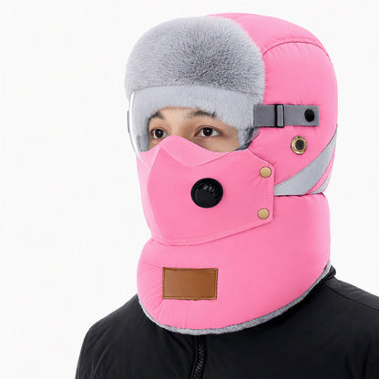 💖Black Friday Mega Deal – 50% off!💖 Windproof Winter Thermal Trapper Hat with Integrated Face Mask