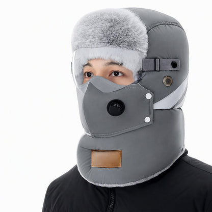 💖Black Friday Mega Deal – 50% off!💖 Windproof Winter Thermal Trapper Hat with Integrated Face Mask