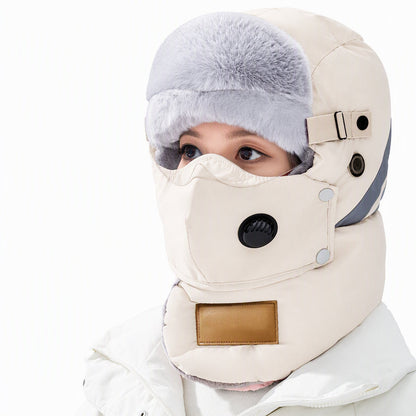 💖Black Friday Mega Deal – 50% off!💖 Windproof Winter Thermal Trapper Hat with Integrated Face Mask