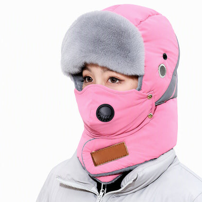 💖Black Friday Mega Deal – 50% off!💖 Windproof Winter Thermal Trapper Hat with Integrated Face Mask