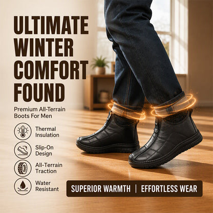 ⏰ Seasonal changeover sale: 50% off – quality at half the price! ✨Men's Plush-Lined Non-Slip Walking Shoes