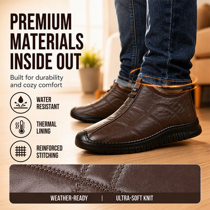 ⏰ Seasonal changeover sale: 50% off – quality at half the price! ✨Men's Plush-Lined Non-Slip Walking Shoes