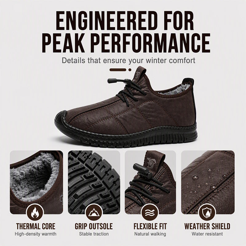 ⏰ Seasonal changeover sale: 50% off – quality at half the price! ✨Men's Plush-Lined Non-Slip Walking Shoes