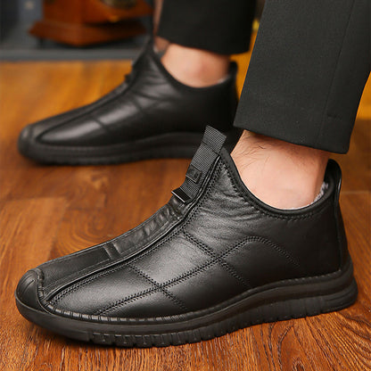 ⏰ Seasonal changeover sale: 50% off – quality at half the price! ✨Men's Plush-Lined Non-Slip Walking Shoes