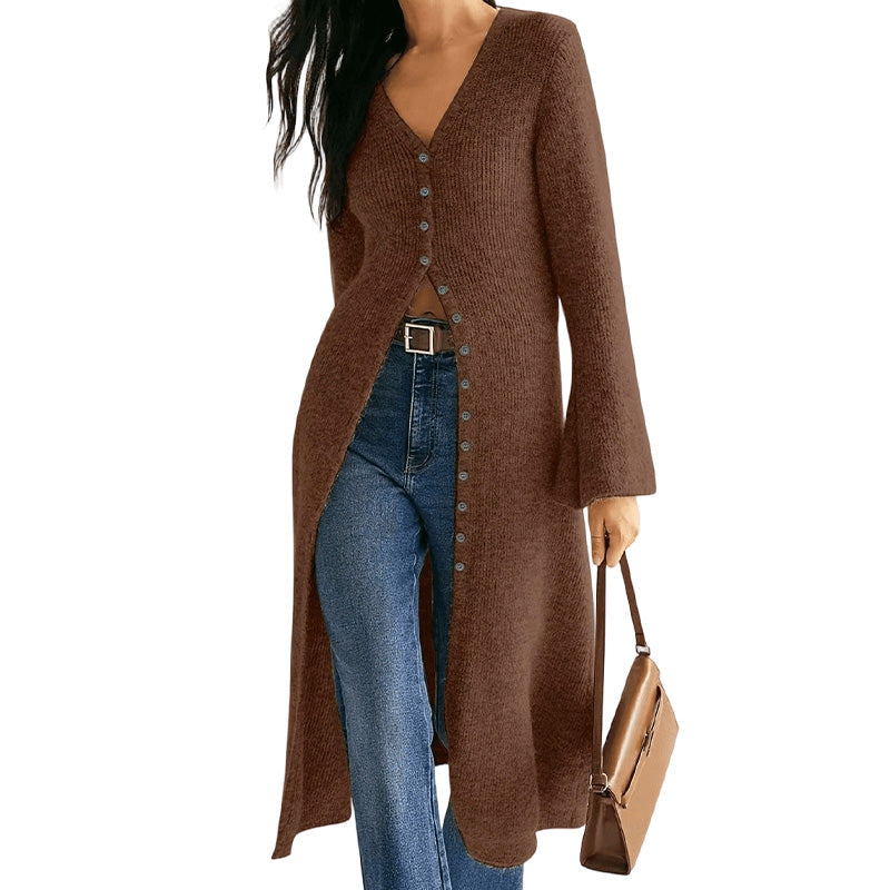 ✨Limited stock available, don’t miss out!🎉Women's Knit Long Open Front Cardigan