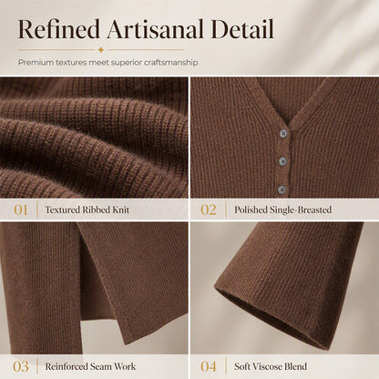 ✨Limited stock available, don’t miss out!🎉Women's Knit Long Open Front Cardigan