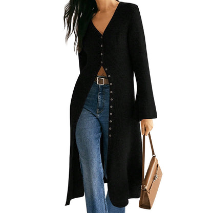 ✨Limited stock available, don’t miss out!🎉Women's Knit Long Open Front Cardigan